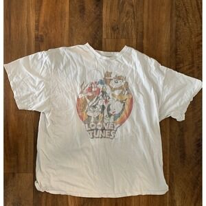 Vintage Looney Tunes Shirt Mens 2XL Taz, Marvin, Tweety Y2K, Bugs, SKU 038